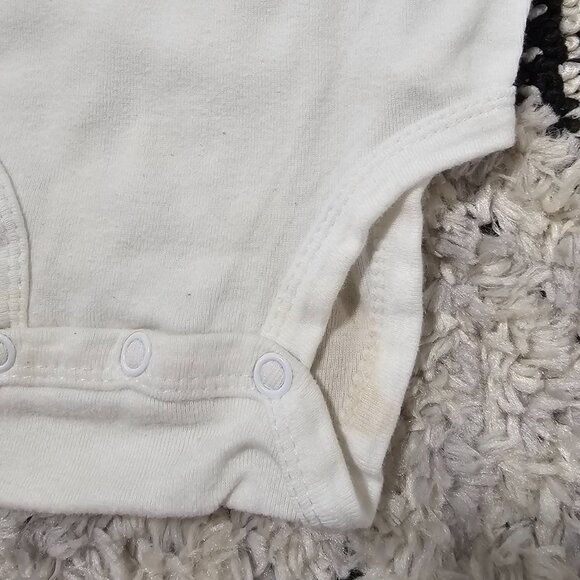 Carter's Baby Boy 4 Piece Short Sleeve White Bodysuits 12M - Picture 5 of 7